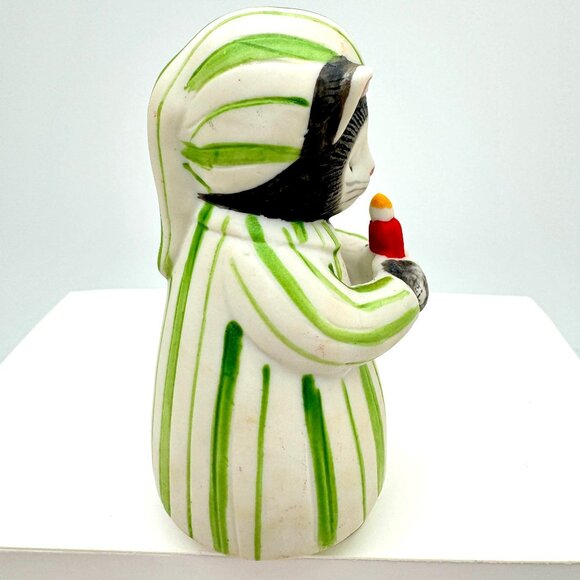 Vintage 1985 Kitty Cucumber Ellie Candle Holder By Schmid - Picture 6 of 7